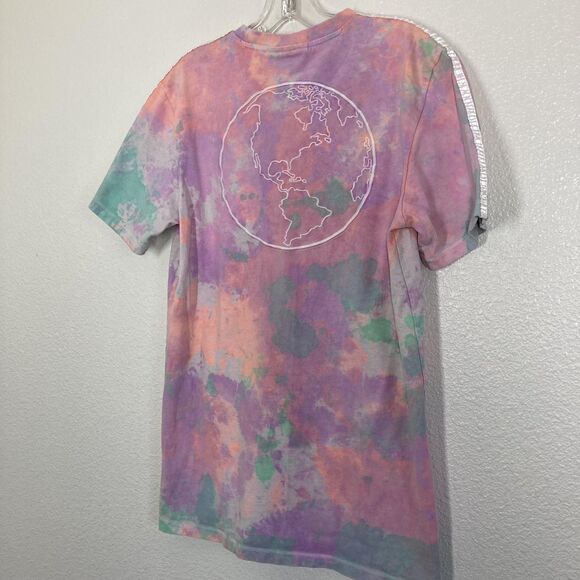 Adidas Pharrell Williams Shirt Mens Small Tie Dye Pastel HU Holi 3-Stripes Globe - Picture 11 of 13